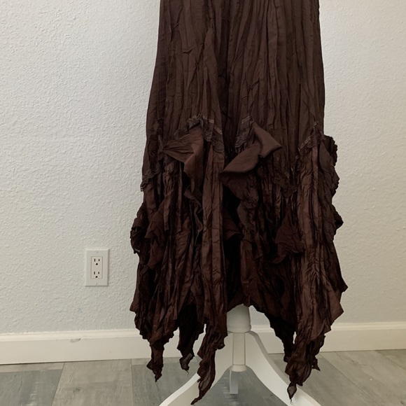 Surrealist asymmetrical boho skirt - Picture 5 of 11